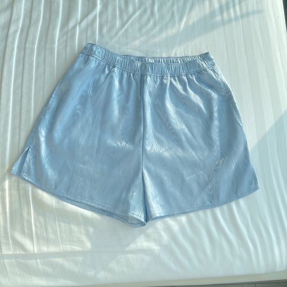Open Edit Satin Jacquard Shorts - Picture 4 of 4